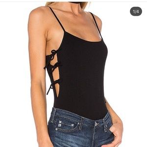 REVOLVE -privacy please black bodysuit